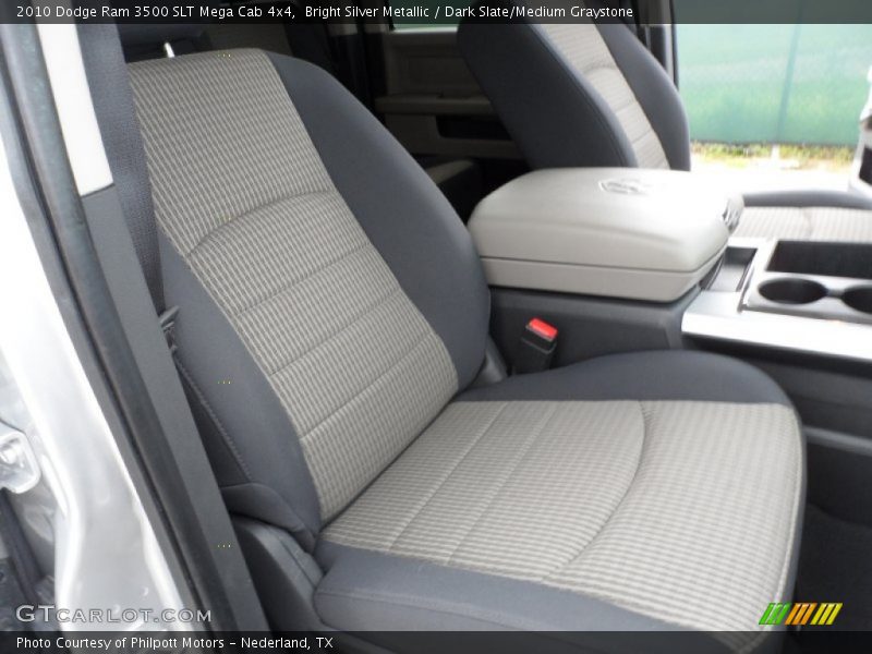 Bright Silver Metallic / Dark Slate/Medium Graystone 2010 Dodge Ram 3500 SLT Mega Cab 4x4