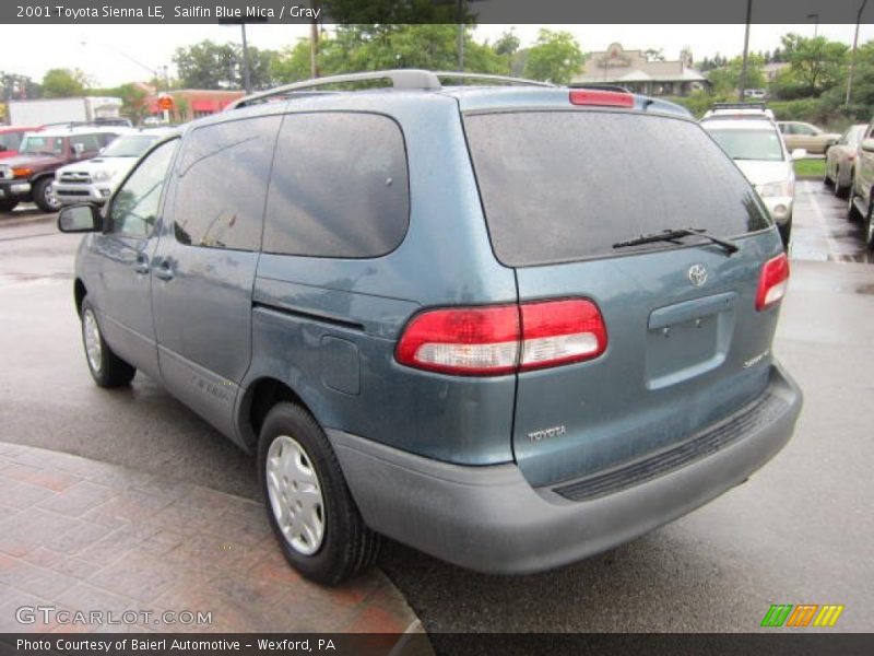 Sailfin Blue Mica / Gray 2001 Toyota Sienna LE