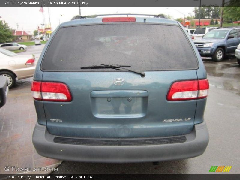 Sailfin Blue Mica / Gray 2001 Toyota Sienna LE