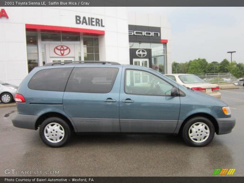 Sailfin Blue Mica / Gray 2001 Toyota Sienna LE