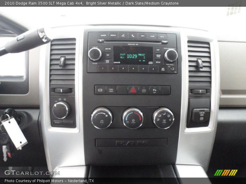 Bright Silver Metallic / Dark Slate/Medium Graystone 2010 Dodge Ram 3500 SLT Mega Cab 4x4