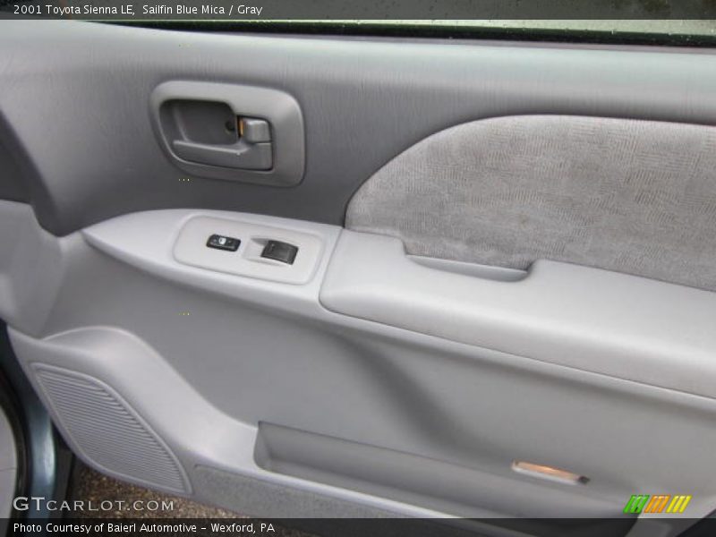 Sailfin Blue Mica / Gray 2001 Toyota Sienna LE