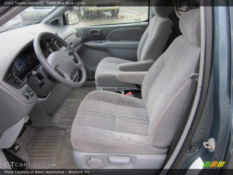 Sailfin Blue Mica / Gray 2001 Toyota Sienna LE