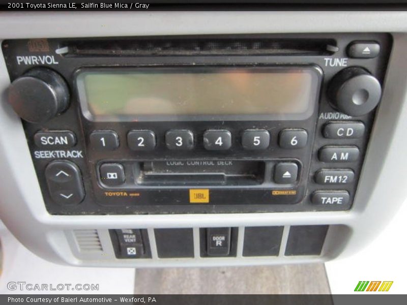 Sailfin Blue Mica / Gray 2001 Toyota Sienna LE
