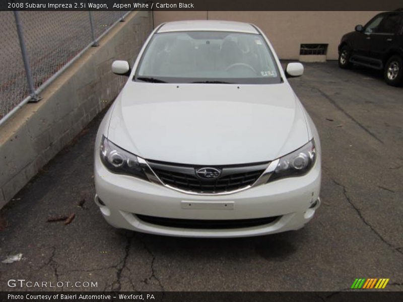 Aspen White / Carbon Black 2008 Subaru Impreza 2.5i Wagon