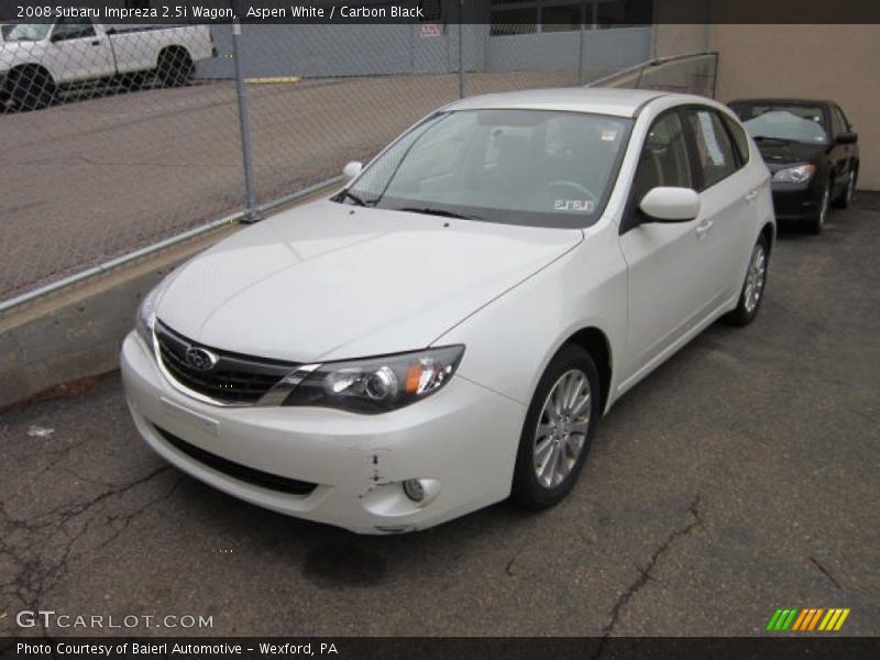 Aspen White / Carbon Black 2008 Subaru Impreza 2.5i Wagon