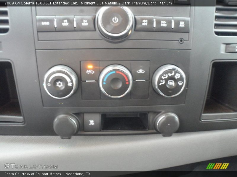 Midnight Blue Metallic / Dark Titanium/Light Titanium 2009 GMC Sierra 1500 SLT Extended Cab