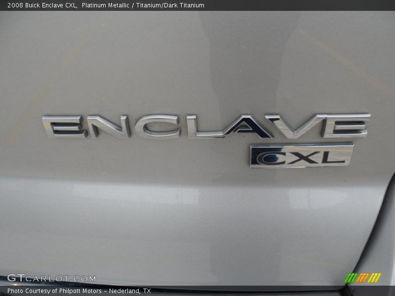 Platinum Metallic / Titanium/Dark Titanium 2008 Buick Enclave CXL