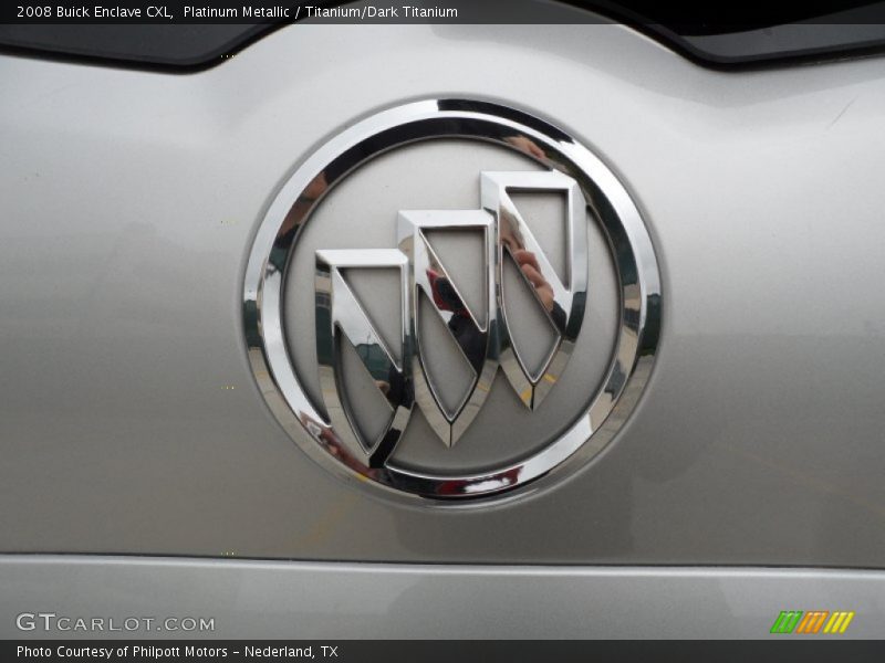 Platinum Metallic / Titanium/Dark Titanium 2008 Buick Enclave CXL