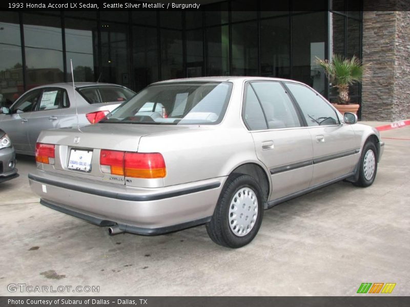 Seattle Silver Metallic / Burgundy 1993 Honda Accord LX Sedan