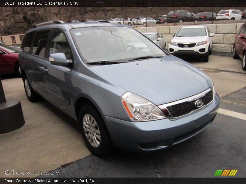 Glacier Blue / Gray 2011 Kia Sedona LX