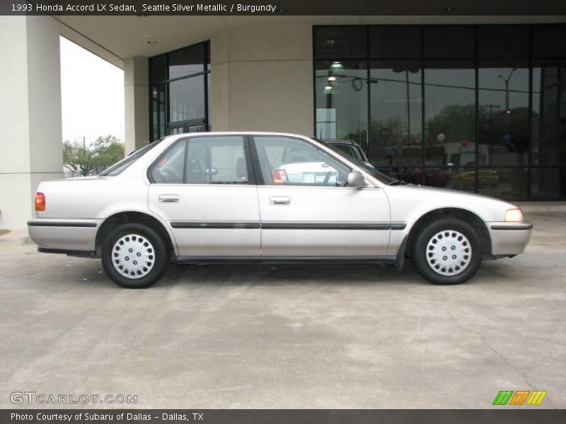Seattle Silver Metallic / Burgundy 1993 Honda Accord LX Sedan