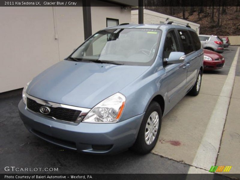 Glacier Blue / Gray 2011 Kia Sedona LX