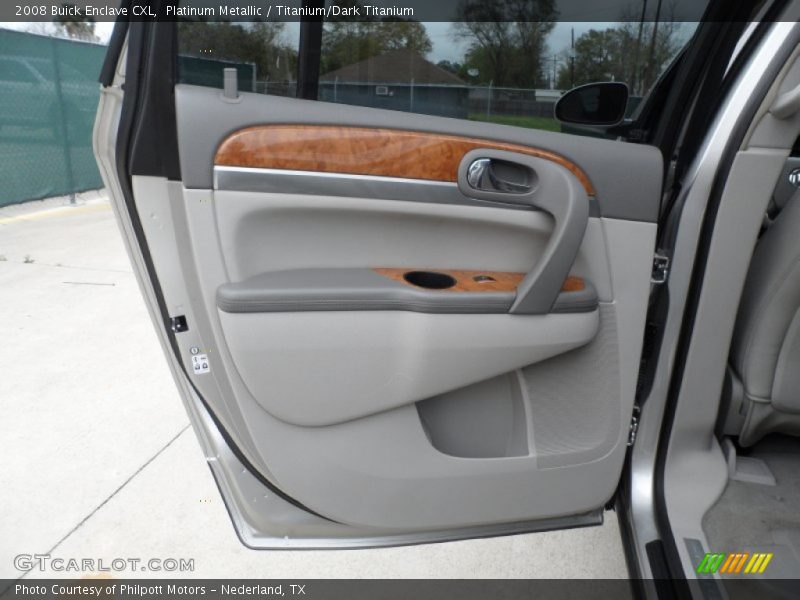 Platinum Metallic / Titanium/Dark Titanium 2008 Buick Enclave CXL
