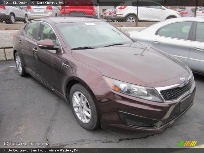 Dark Cherry / Beige 2011 Kia Optima LX