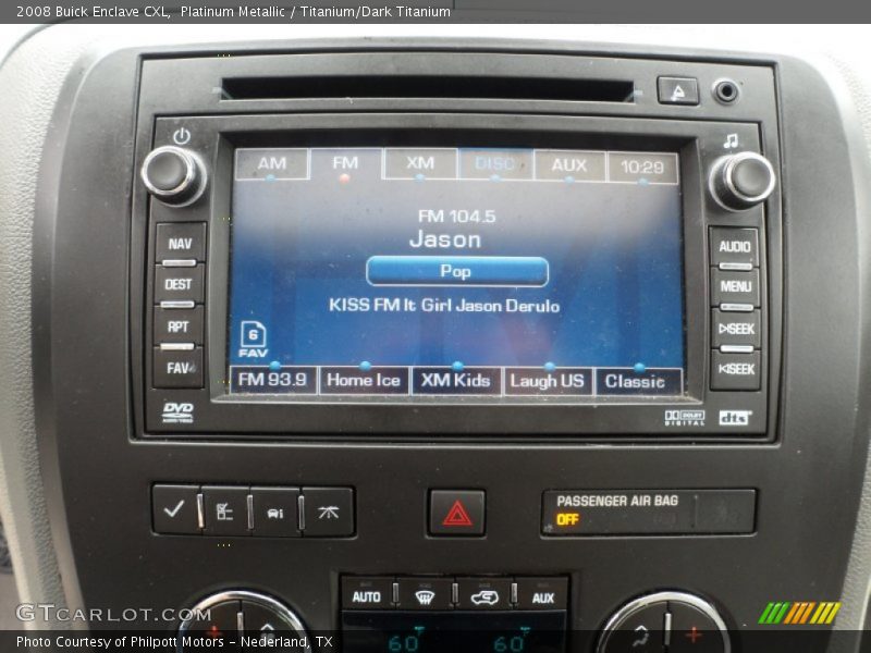 Platinum Metallic / Titanium/Dark Titanium 2008 Buick Enclave CXL