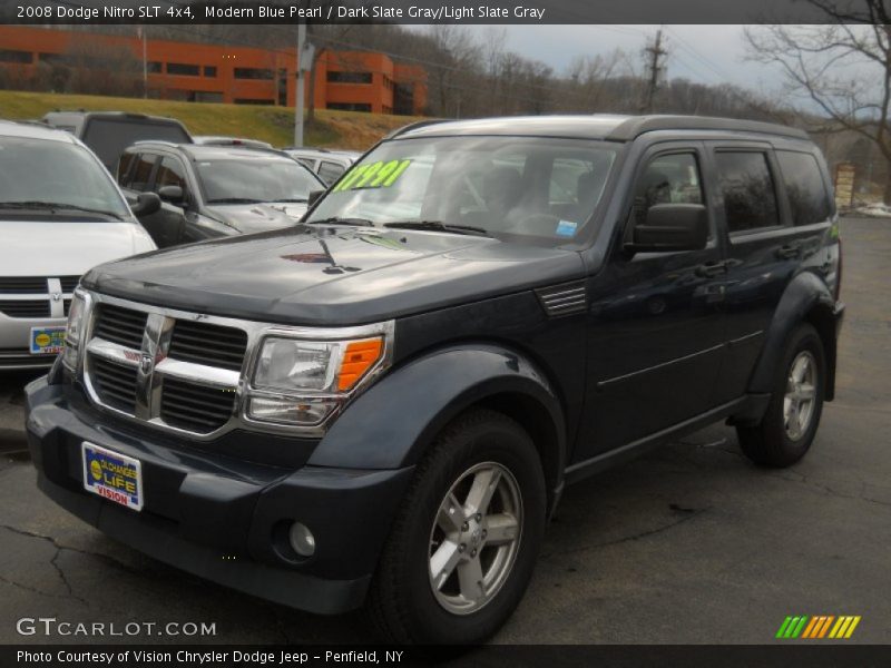 Modern Blue Pearl / Dark Slate Gray/Light Slate Gray 2008 Dodge Nitro SLT 4x4