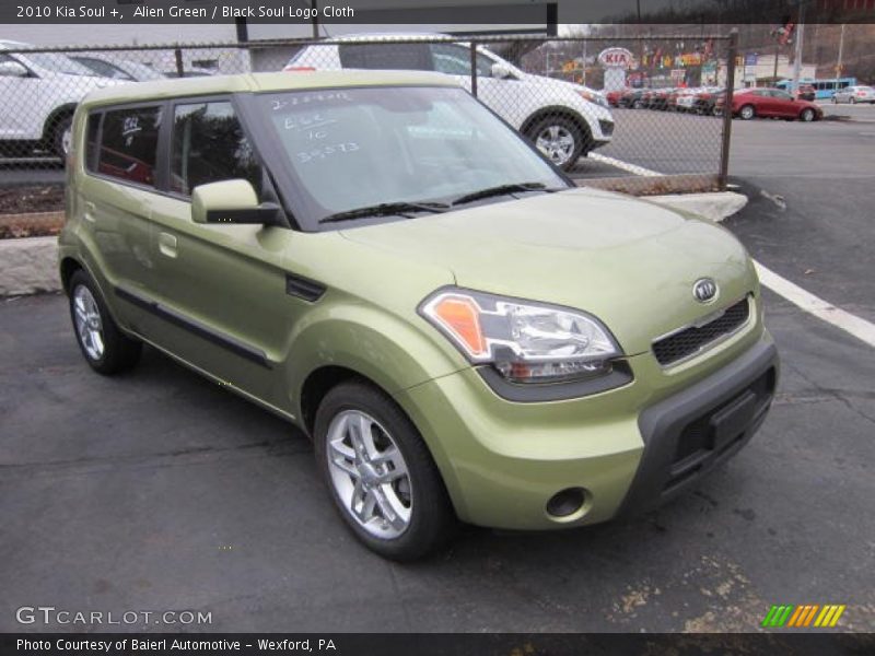 Alien Green / Black Soul Logo Cloth 2010 Kia Soul +