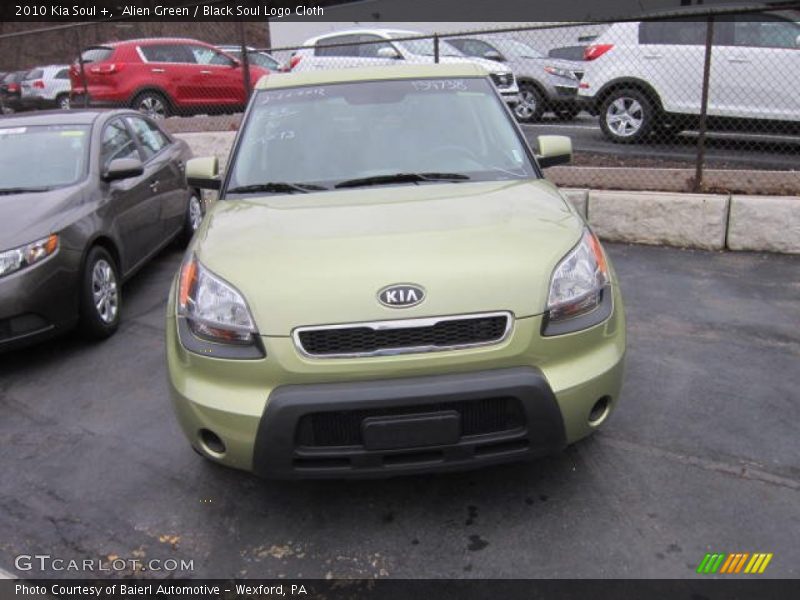 Alien Green / Black Soul Logo Cloth 2010 Kia Soul +