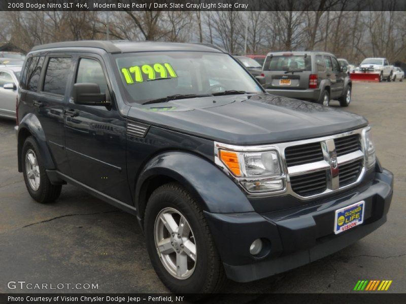 Modern Blue Pearl / Dark Slate Gray/Light Slate Gray 2008 Dodge Nitro SLT 4x4