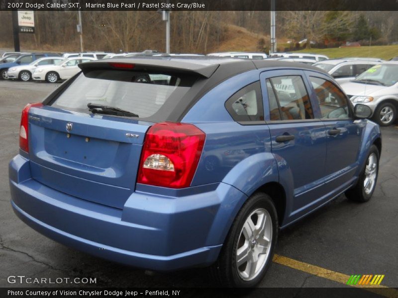 Marine Blue Pearl / Pastel Slate Gray/Blue 2007 Dodge Caliber SXT