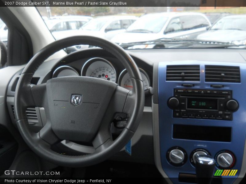 Marine Blue Pearl / Pastel Slate Gray/Blue 2007 Dodge Caliber SXT