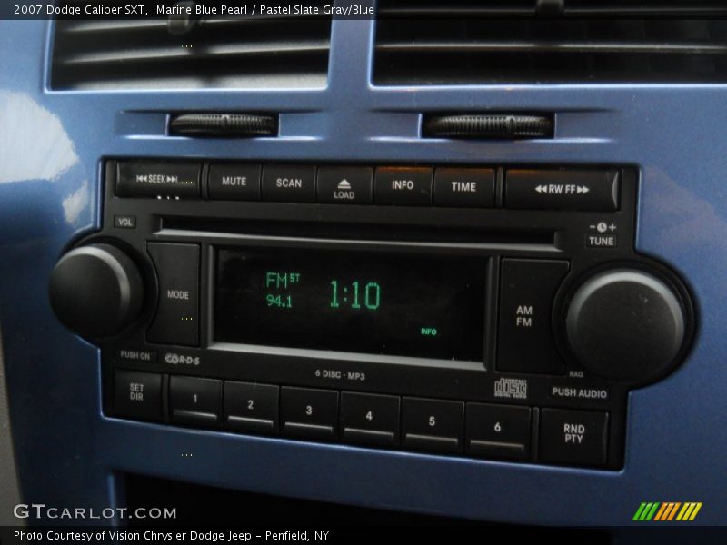 Marine Blue Pearl / Pastel Slate Gray/Blue 2007 Dodge Caliber SXT