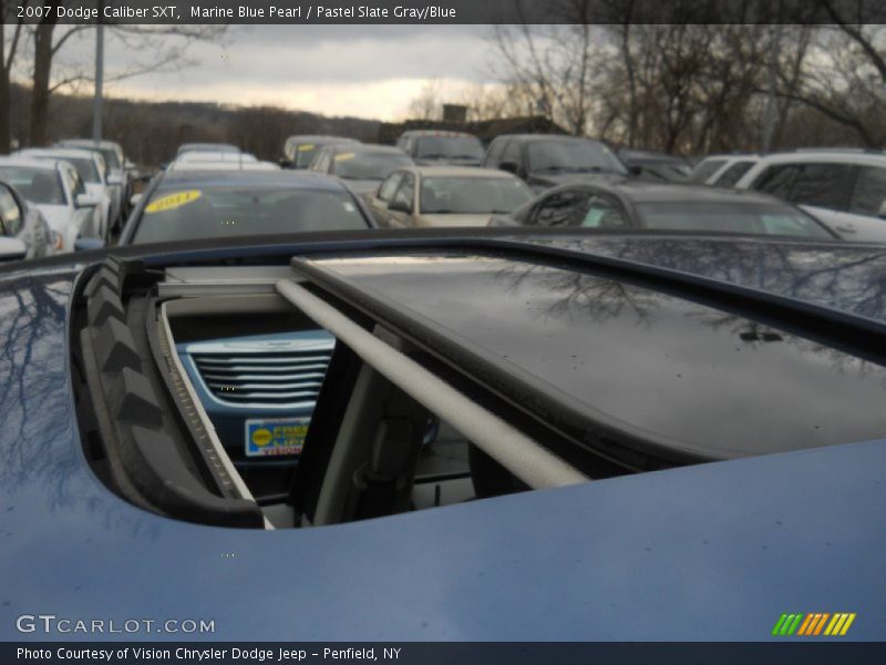Marine Blue Pearl / Pastel Slate Gray/Blue 2007 Dodge Caliber SXT