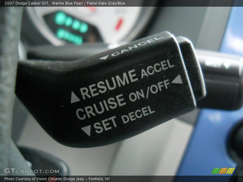 Marine Blue Pearl / Pastel Slate Gray/Blue 2007 Dodge Caliber SXT