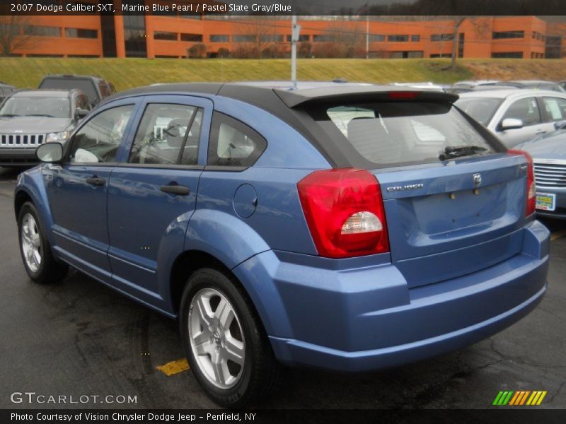 Marine Blue Pearl / Pastel Slate Gray/Blue 2007 Dodge Caliber SXT