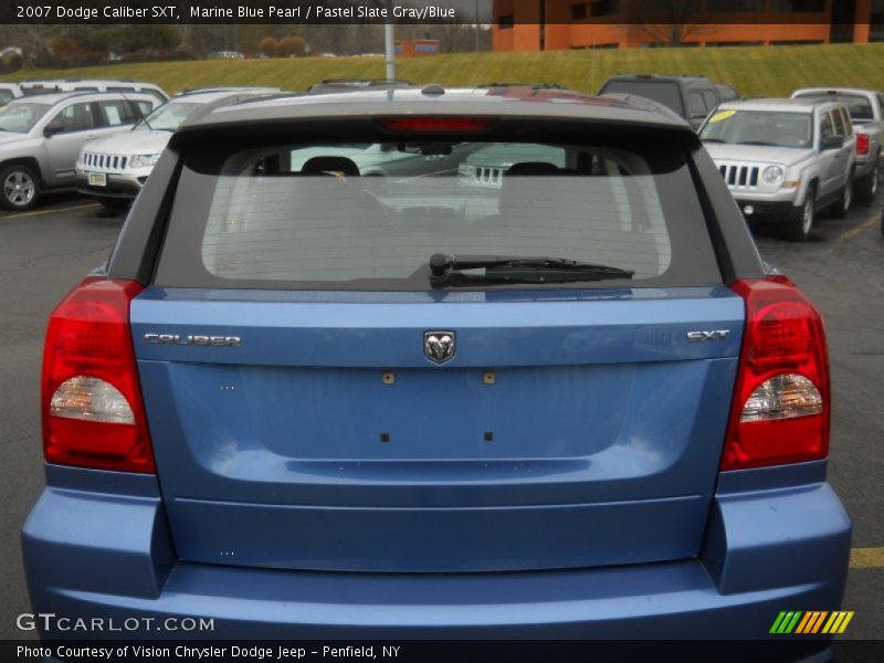 Marine Blue Pearl / Pastel Slate Gray/Blue 2007 Dodge Caliber SXT