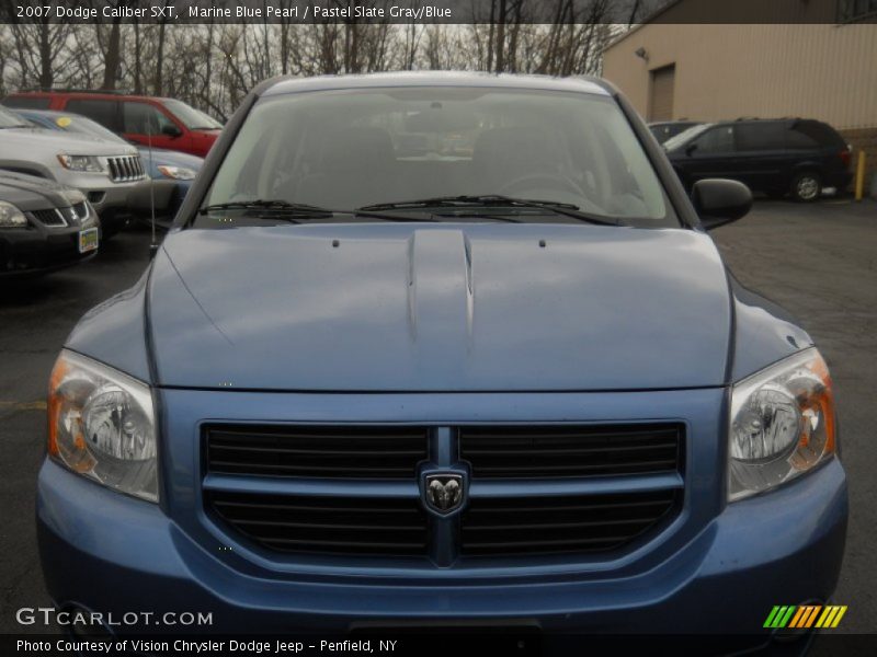 Marine Blue Pearl / Pastel Slate Gray/Blue 2007 Dodge Caliber SXT