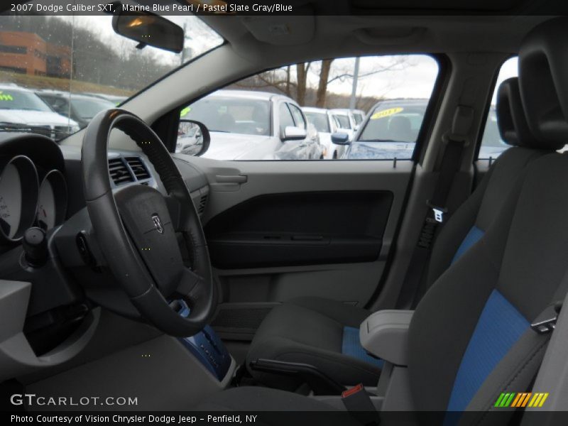 Marine Blue Pearl / Pastel Slate Gray/Blue 2007 Dodge Caliber SXT