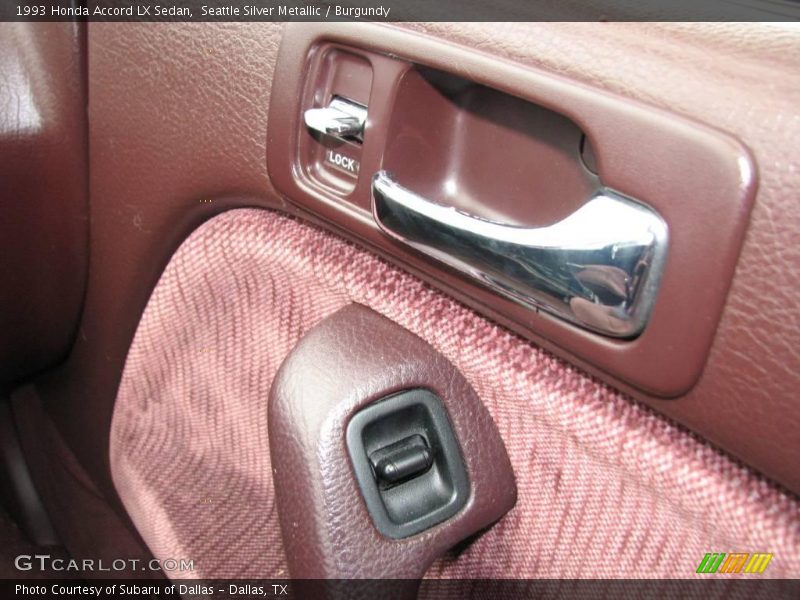 Seattle Silver Metallic / Burgundy 1993 Honda Accord LX Sedan