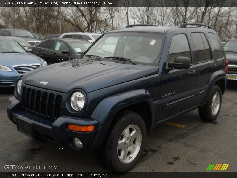Patriot Blue Pearlcoat / Taupe 2002 Jeep Liberty Limited 4x4