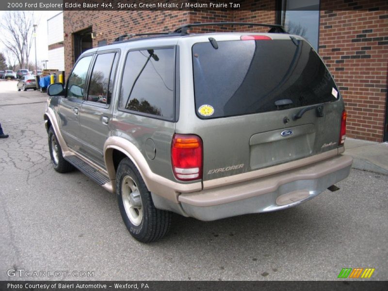 Spruce Green Metallic / Medium Prairie Tan 2000 Ford Explorer Eddie Bauer 4x4