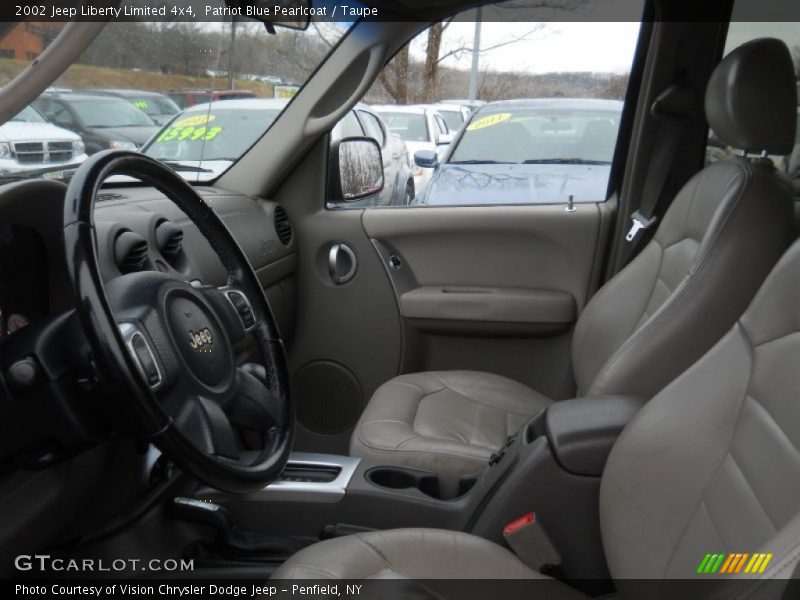 Patriot Blue Pearlcoat / Taupe 2002 Jeep Liberty Limited 4x4
