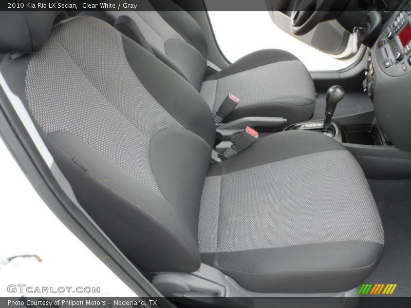 Clear White / Gray 2010 Kia Rio LX Sedan
