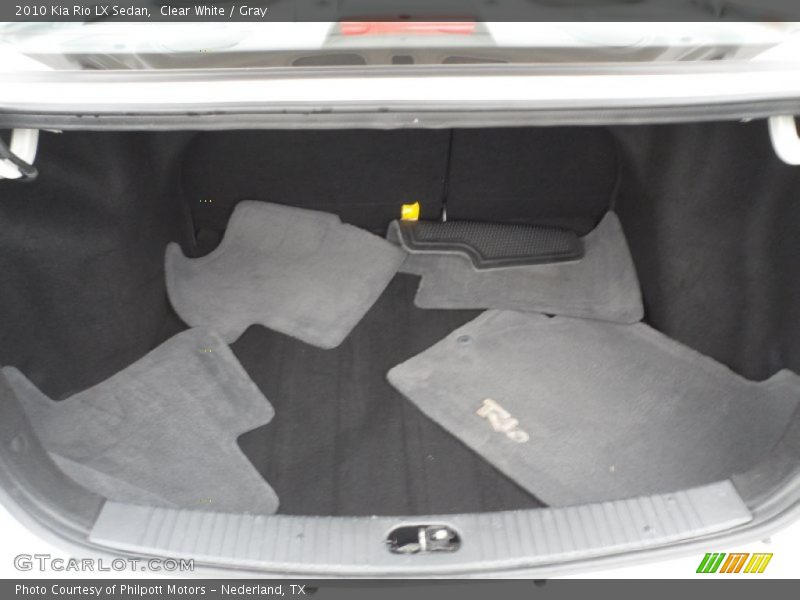 Clear White / Gray 2010 Kia Rio LX Sedan
