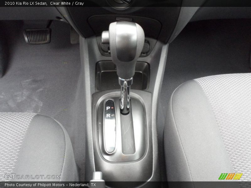 Clear White / Gray 2010 Kia Rio LX Sedan