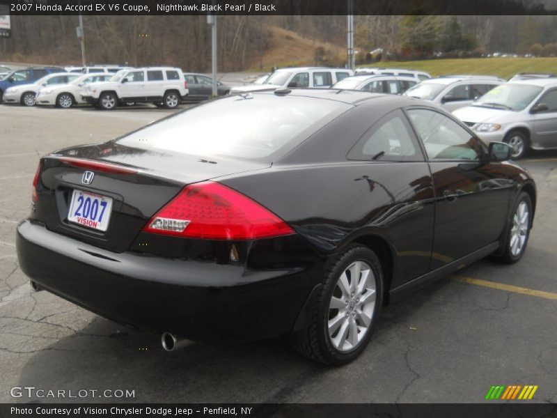 Nighthawk Black Pearl / Black 2007 Honda Accord EX V6 Coupe