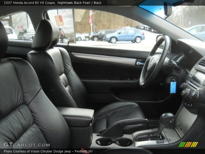 Nighthawk Black Pearl / Black 2007 Honda Accord EX V6 Coupe