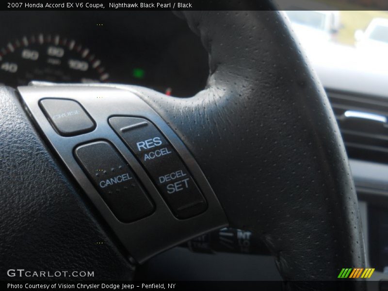 Nighthawk Black Pearl / Black 2007 Honda Accord EX V6 Coupe