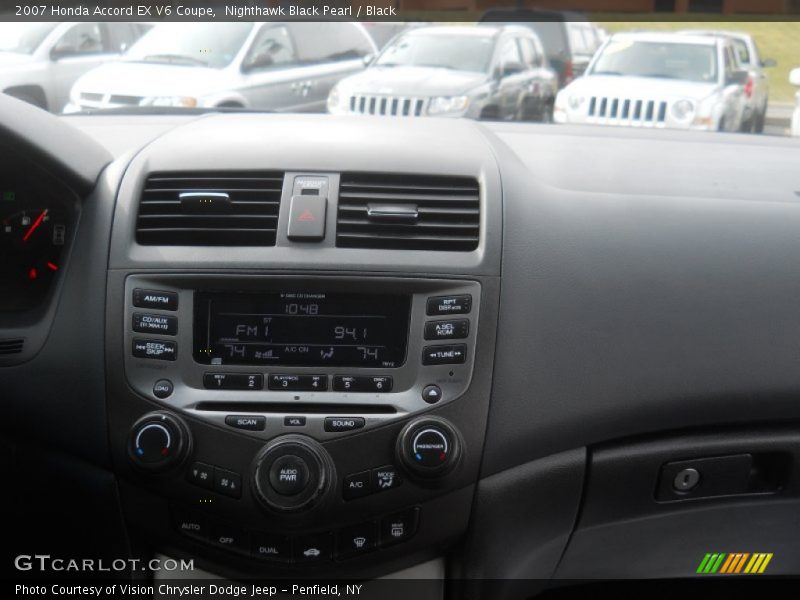 Nighthawk Black Pearl / Black 2007 Honda Accord EX V6 Coupe