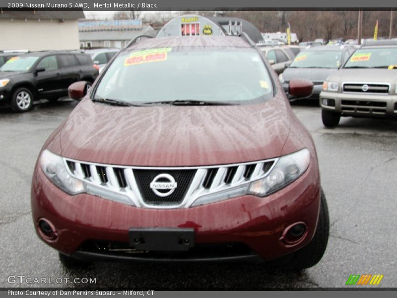 Merlot Metallic / Black 2009 Nissan Murano S AWD