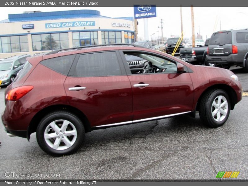 Merlot Metallic / Black 2009 Nissan Murano S AWD