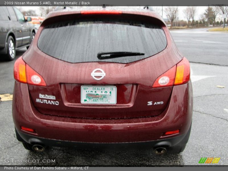 Merlot Metallic / Black 2009 Nissan Murano S AWD