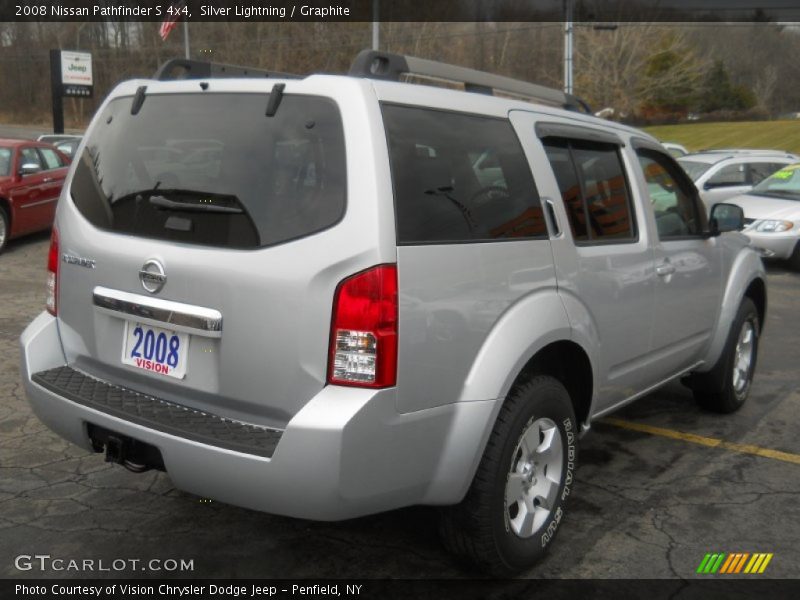 Silver Lightning / Graphite 2008 Nissan Pathfinder S 4x4