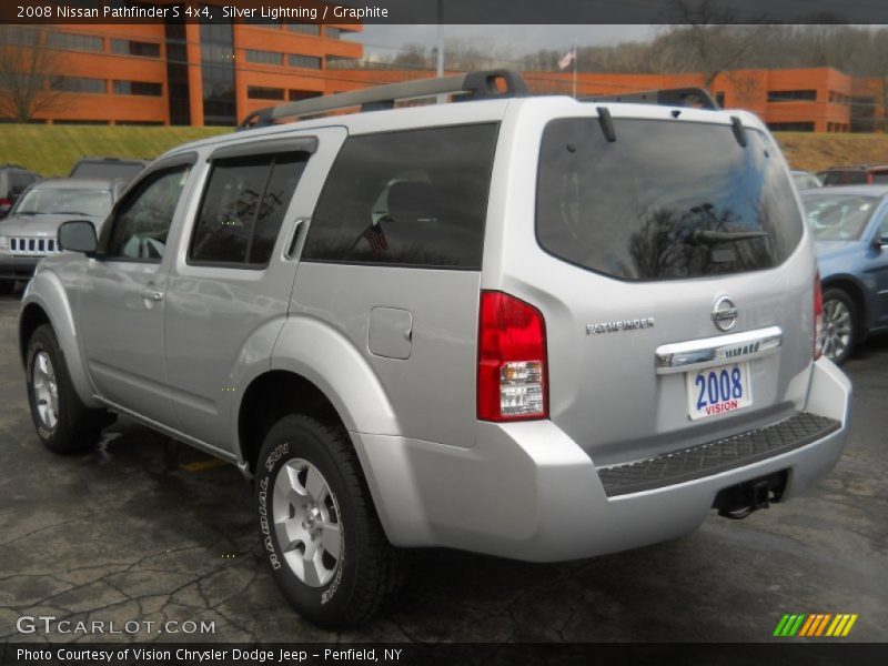 Silver Lightning / Graphite 2008 Nissan Pathfinder S 4x4