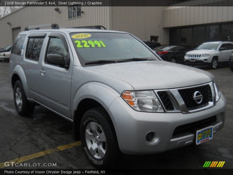 Silver Lightning / Graphite 2008 Nissan Pathfinder S 4x4